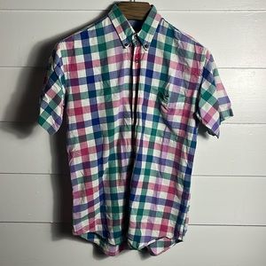 CHAPS by Ralph Lauren Mens Medium vintage short sleeve shirt